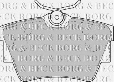 BORG & BECK bbp1813 -  Комплект тормозных колодок, дисковый тормоз